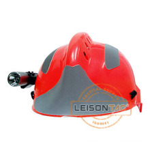 Casco de rescate reflexivo con linterna de alta capacidad de a prueba de fuego de plástico reforzado